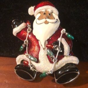 Adorable Santa Brooch